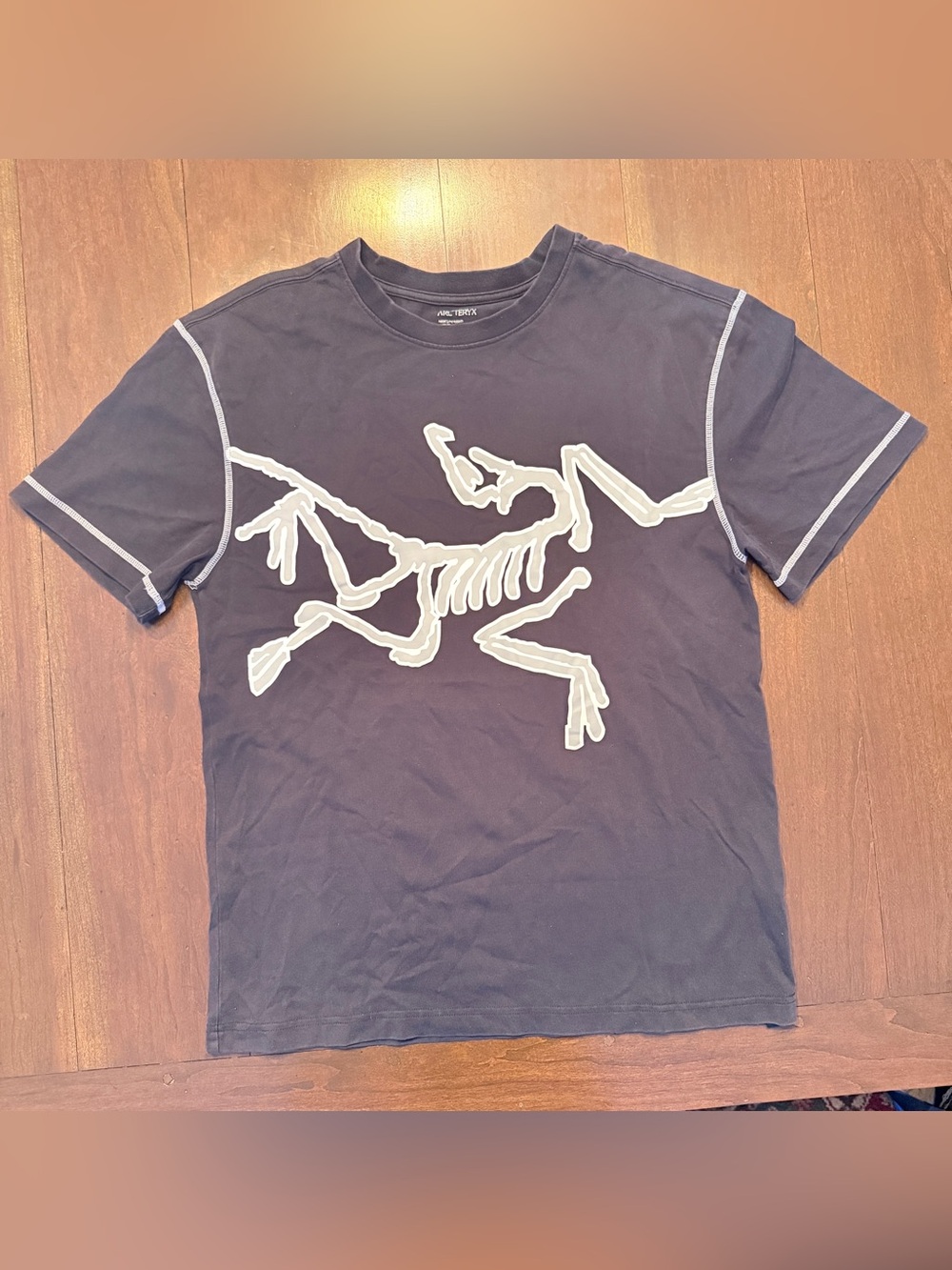 Arc’teryx Captive Arc’Word Bird Skeleton Graphic T-Shirt Men’s M Black Logo